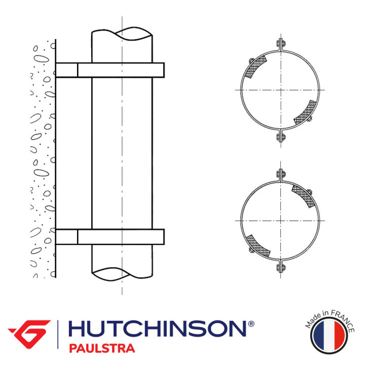 SUPPORTS SEV1786 anti vibratoire solutions élastomères made in france