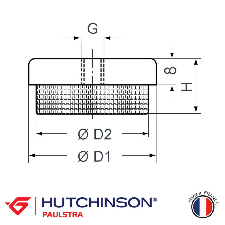 SUPPORTS SE123 anti vibratoire solutions élastomères made in france 