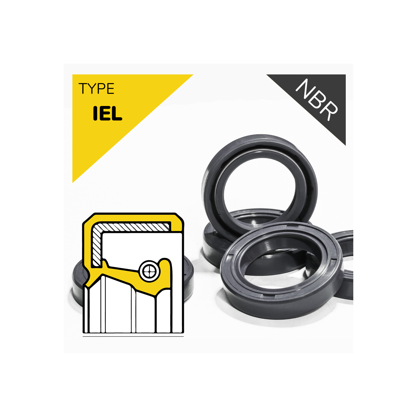 Joint Spi Bague à Lèvre 50x70x8 CB Double Lèvre NBR Nitrile Pour Arbre Tournant