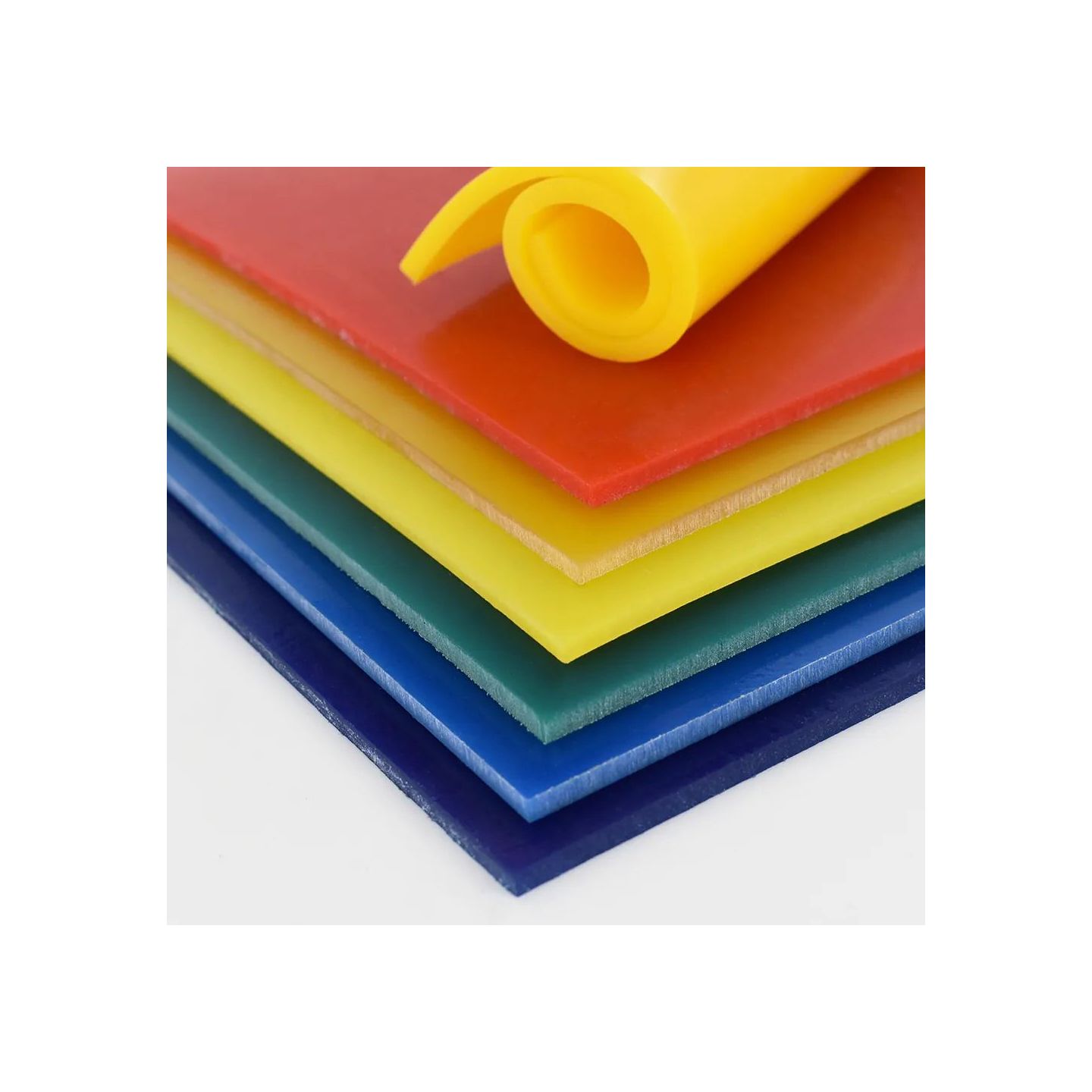 Plaques D'amortissement En Polyuréthane - Lot De 3, 200x200x10mm, Shore 75A, Absorption Vibrations Et Chocs
