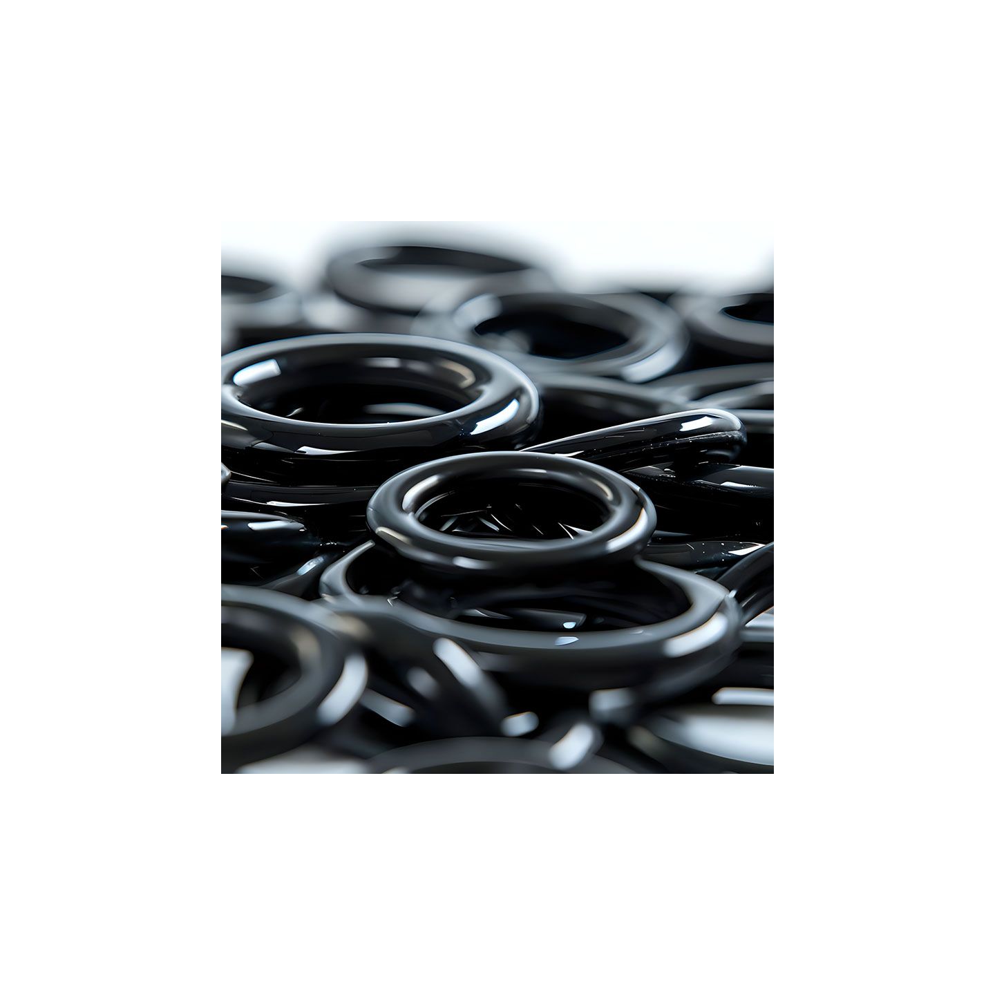 Joint Torique EPDM Noir - Dimensions 240mm X 222.8mm X 8.6mm (Ext/Int/Épaisseur) - 1 Pièce - Pour Étanchéité Raccords, Douches