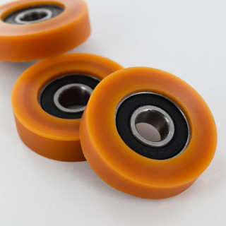 Roulements à Billes Garnis polyurethane polymere caoutchouc pu solution solutions elastomere elastomeres made in France