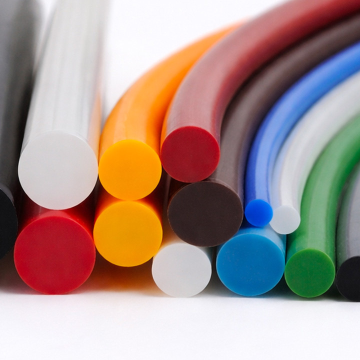 Cordes en silicone de section ronde