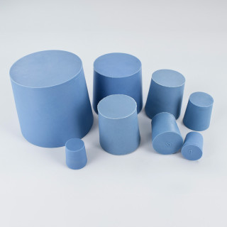 Elastomer cone-shaped caps
