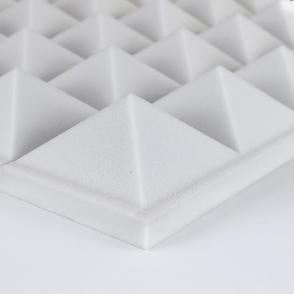 55 mm Basotect pyramid melamine foam in acoustic panels for absorption and noise reduction