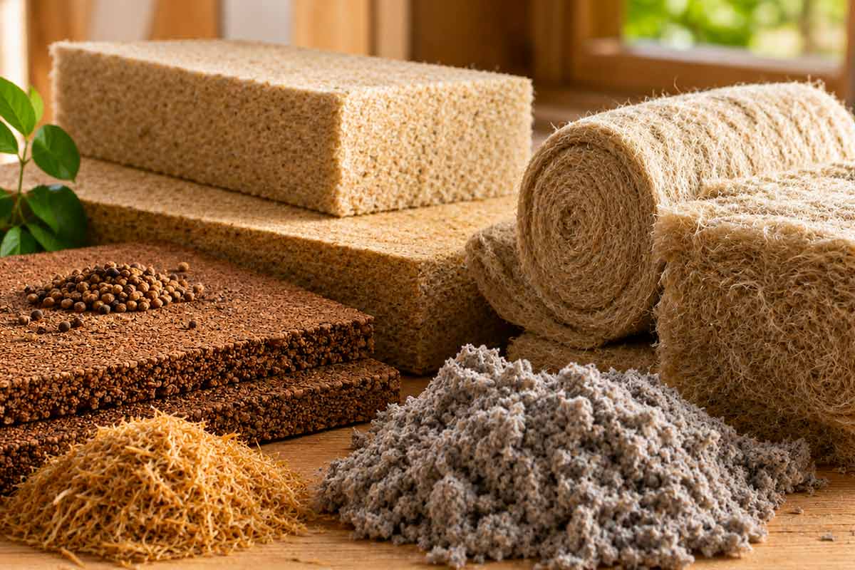 Natural sound insulation materials