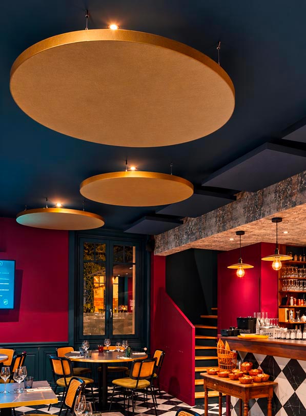 Panneaux acoustiques Cloud à La Maison du Portail Rouge