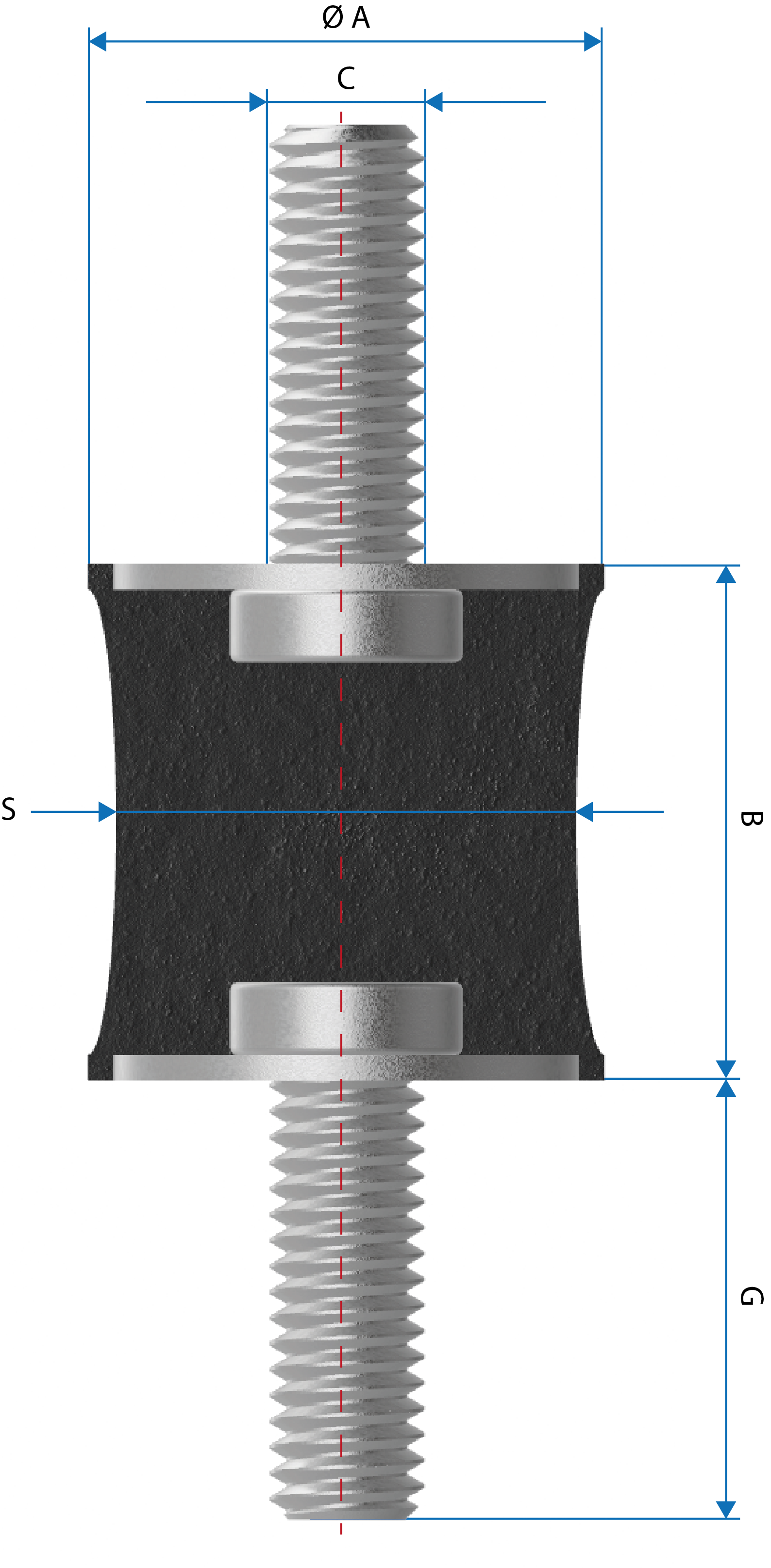 Dimensions du plot Diabolo Radiaflex SE111